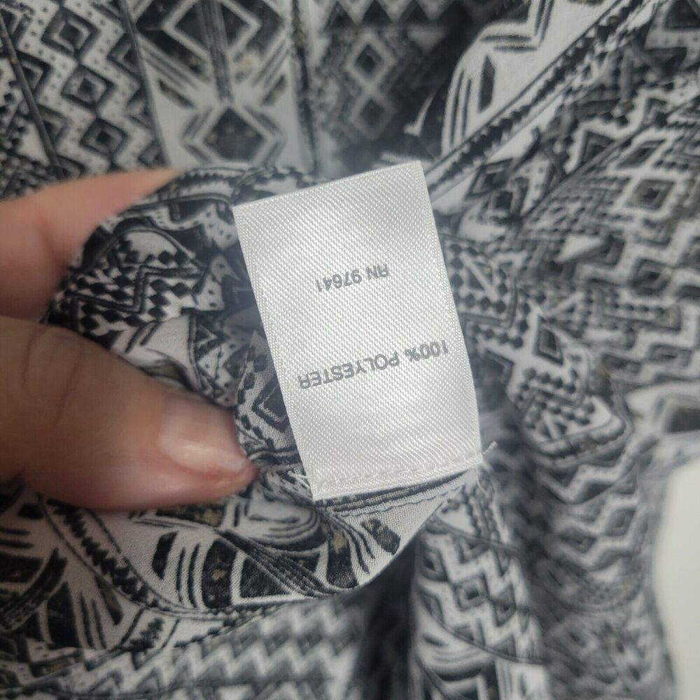 J Jill Women's Semi Sheer Geometric/Aztec Style Print Tunic‎ Size Large - Picture 5 of 5